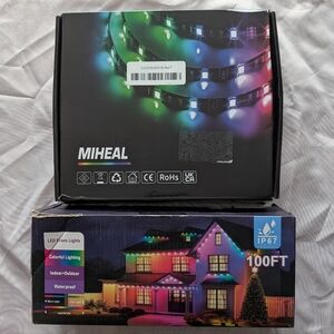 2 Pack LED Lights Indoor & Outdoor- Waterproof Home Decor Bundle